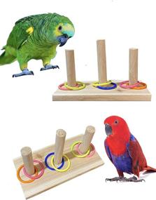 img 4 attached to NAPURAL Toys，Training Sets，Ducation Playground Parrot，Lovebird