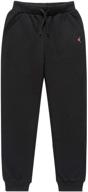 🏃 kowdragon boys' fleece sweatpants with pockets - comfortable pants for jogging logo