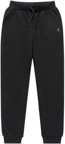 img 4 attached to 🏃 KOWDRAGON Boys' Fleece Sweatpants with Pockets - Comfortable Pants for Jogging