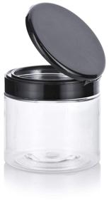 img 1 attached to 📦 Clear Large Plastic Refillable Black: Organize and Store in Style