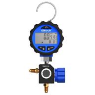 🌡️ optimized elitech smg-1l single manifold gauge with pressure gauge for 87+ refrigerants, ranging from -14.5 to 500 psi logo