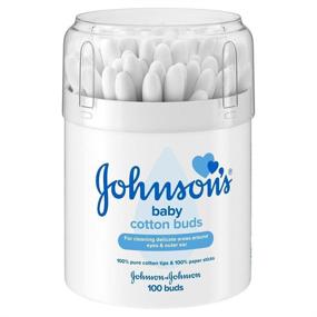 img 1 attached to 👶 Johnson's Baby Cotton Buds - Gentle Ear Cleaning for Babies - 100 Drum Pack