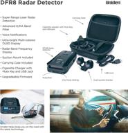 🚗 uniden dfr8 super long range laser and radar detection with advanced k/ka band filter, voice notifications, and ultra-bright multi-colored oled display logo