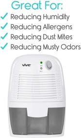 img 2 attached to 💧 Portable Vive Mini Dehumidifier: Ultimate Moisture Absorber for Bedroom, RV, Bathroom, and Compact Home with Automatic Shutoff - Keep Your Space Fresh, Dry, and Comfortable!