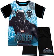 🐾 optimized marvel black panther pajamas for boys logo