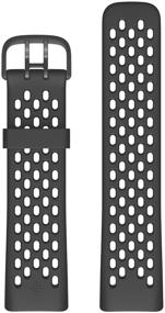 img 2 attached to 💪 Fitbit Charge 5 Sport Accessory Band - Official Product, Black, Large: Enhanced Fitness Companion for Active Lifestyles