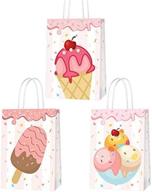 🍦 summer fun: 15 pcs ice cream party gift bags for kids birthday decorations logo