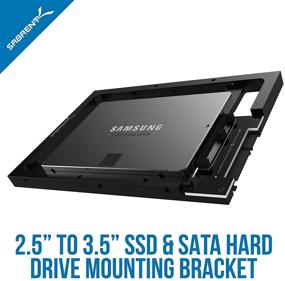 img 1 attached to 🔧 Sabrent 2.5” SSD & SATA Hard Drive Conversion Kit for Desktop 3.5” Bay (BK-PCBS)