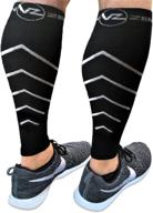 🧦 calf compression sleeve toeless socks - enhance circulation to alleviate shin splints - top footless leg support sleeves for calves - speed up calf pain recovery - calf guard for running, cycling, maternity, travel логотип