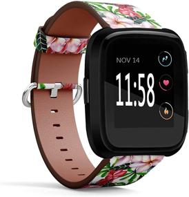 img 1 attached to Compatible Fitbit Versa Quick Release Replacement Wellness & Relaxation for App-Enabled Activity Trackers