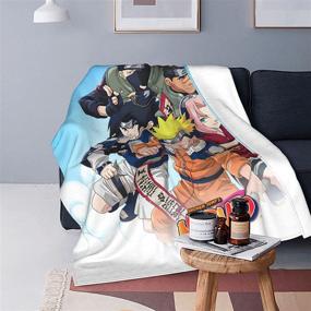 img 4 attached to Anime Blanket Flannel Bedding Decoration