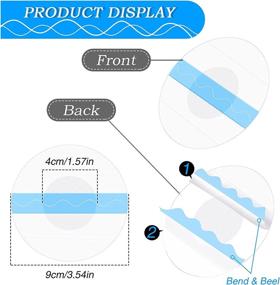 img 2 attached to 48-Pack Clear Waterproof Shower Patches - Transparent Adhesive Sensor Covers for CGM Overpatch-Tape - Precut Protection Stickers without Hole (Blue)