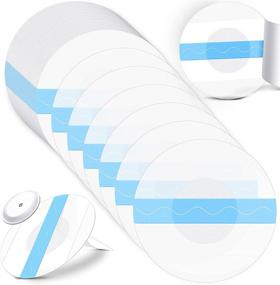 img 4 attached to 48-Pack Clear Waterproof Shower Patches - Transparent Adhesive Sensor Covers for CGM Overpatch-Tape - Precut Protection Stickers without Hole (Blue)