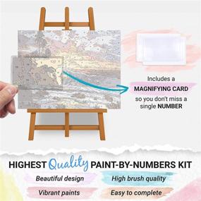 img 3 attached to 🎨 Captivating Beach Paint by Numbers Kit for Adult Artists - Engaging DIY Sea-themed Painting Experience for Beginners - Dimensions 16x20