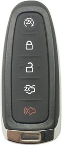 img 1 attached to Keyless Entry Replacement Key Fob Cover Case for Ford Escape Edge Explorer Focus Flex Taurus Fusion Lincoln MKS MKT MKX CMX - Enhanced Shell Design
