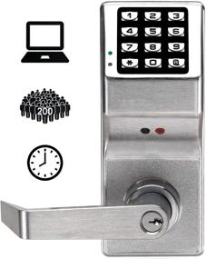 img 3 attached to 🔒 DL2800 US26D Trilogy Digital Lock, Cylindrical 26D - Satin Chrome Finish