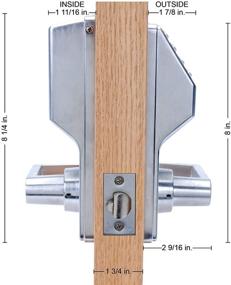 img 2 attached to 🔒 DL2800 US26D Trilogy Digital Lock, Cylindrical 26D - Satin Chrome Finish