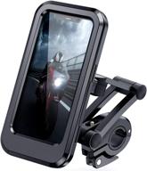 🚲 desertwest bike phone holder: waterproof cell phone case for motorcycle - fits iphone 12/pro, samsung galaxy s10 below 6.5" - touch screen, universal holder logo