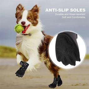 img 3 attached to 🐾 Enhance Your Dog's Walking Experience with Bowite Rugged Anti-Slip Dog Boots