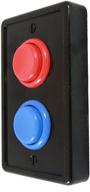 🎮 enhance your game room decor with the arcade light switch plate cover - black/red/blue, single switch, 1-gang standard size wallplate logo