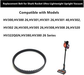 img 3 attached to 🦈 Shark HV300 Vacuum Cleaner Replacement Belt – Compatible with HV301, HV302, HV305, HV308 Series (2 Belts)