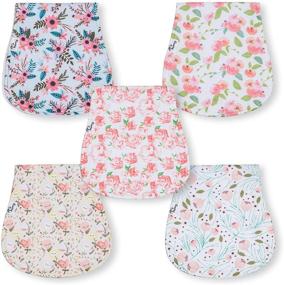 img 4 attached to 5 Pack Baby Burp Cloths For Girls