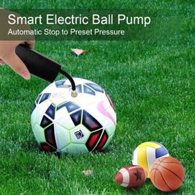 img 3 attached to ⚽️ BOMPOW Electric Ball Pump with LCD Display: The Ultimate Air Pump for Sports Balls – Soccer, Basketball, Volleyball, Rugby & More!