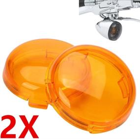 img 2 attached to Enhance Your Harley-Davidson's Style with ZYTC Amber Turn Signal Lens Covers (Pack of 2)