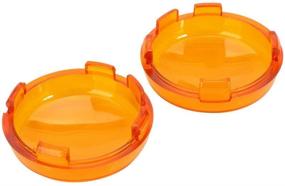 img 1 attached to Enhance Your Harley-Davidson's Style with ZYTC Amber Turn Signal Lens Covers (Pack of 2)