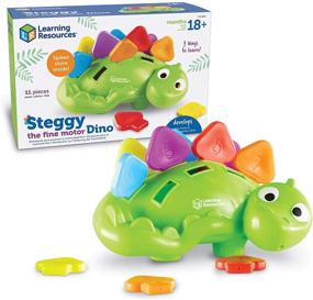 img 4 attached to 🦖 Steggy the Fine Motor Dino: Montessori Toy for Color Recognition & Fine Motor Development (Ages 18+ months)