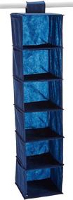 img 1 attached to 🧶 6 Shelf Yarn and Craft Organizer in Navy - Ideal for General Use