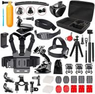 📷 52-in-1 action camera accessories kit for gopro hero/session/hero 6 5 4 3+ 3 2 1 campark act74 akaso ek7000 crosstour apeman dbpower fitfort enek acko lightdow sony sports dv and more - followsun logo