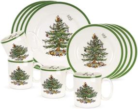 img 2 attached to 🎄 Spode Christmas 12 Piece Dinnerware Service: Enhance Your Festive Dining Experience