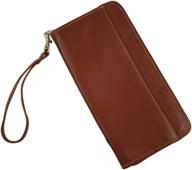 piel leather zippered passport chocolate travel accessories in passport covers logo