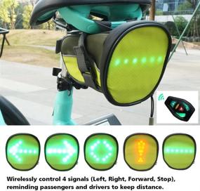 img 3 attached to 🔦 FANCYWING LED Cycling Saddle Bag with Reflective Turn Signal Indicator Light - Lightweight, Waterproof, Safe for Nighttime Bike Riding