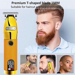 img 2 attached to 💇 Advanced Cordless Hair Clippers for Men - Professional Electric Haircut Kit with Rechargeable Battery, LED Display, and Low Noise - Ideal for Men, Family, and Barbers