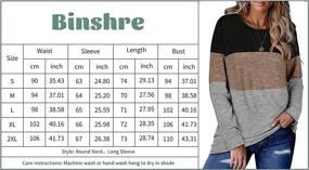 img 1 attached to 👕 Color Block Tunic Sweatshirt Top for Women - Long Sleeve, Cute Casual & Loose Fit