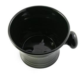 img 2 attached to 🪒 Edwin Jagger Porcelain Black Shaving Bowl: Stylish Design with Convenient Handle