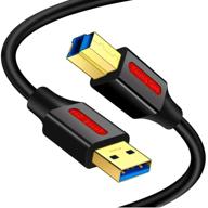 15ft usb 3.0 a male to b male cable – high-speed data transfer for printers, external hard drives, and more! logo