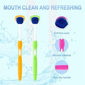img 3 attached to 👅 DARKLATER Tongue Scraper for Adults - Tongue Cleaner (3 Pack, Random Color) - Tongue Scraper Cleaner