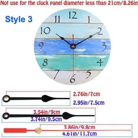 img 1 attached to 2 Pack Non Ticking Wall Clock Movements with 4 Styles of Hands - DIY Repair Parts Replacement Kit - Battery Operated Quartz Motor
