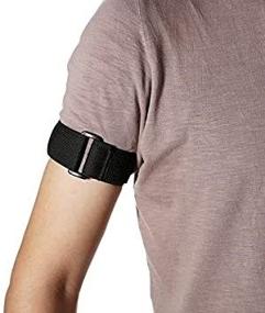 img 3 attached to Glo-shine Adjustable Sport Armband Strap for All Models of 🎧 iPod with Silicone or Leather Case - Universal Elastic Armband Slots (Black)