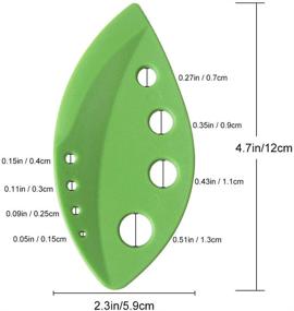 img 2 attached to 🌿 Stainless Steel 9-Hole Herb Stripper Tool Pack - Convenient Kitchen Gadget for Kale Leaf Stripping, Curved Edge, Zip Tools