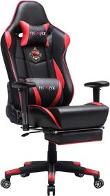 img 4 attached to Ficmax Ergonomic Gaming Chair: High Back Racing Chair with Footrest, Massage, Reclining Feature, Large Size, Pro Gamer Chair with Headrest and Lumbar Support - Perfect for E-Sports and Home Office