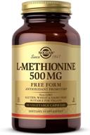 🌱 solgar l-methionine 500 mg: antioxidant & fat metabolism support - 90 veg caps - vegan, gluten free, dairy free, kosher logo