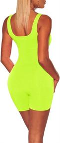 img 2 attached to 👗 Xuan2Xuan3 Women's Spaghetti Strap Bodycon Tank Jumpsuit Romper Playsuit