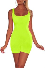 img 3 attached to 👗 Xuan2Xuan3 Women's Spaghetti Strap Bodycon Tank Jumpsuit Romper Playsuit