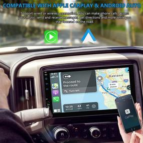 img 3 attached to 🚗 7-дюймовая магнитола Double Din для автомобиля с поддержкой Apple Carplay и Android, сенсорным HD-экраном, автомобильным мультимедийным плеером - Bluetooth, Mirror Link, камерой заднего вида, USB/TF-портом, AUX-входом, FM/AM-радио