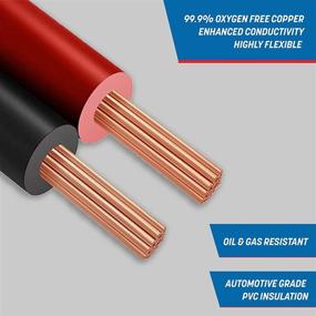 img 1 attached to GS Power 16 Gauge Wire (16 AWG) - 100ft, Pure Copper, Stranded Electrical Wiring for Speaker, Automotive, Trailer, Stereo & Home Theater - Red/Black