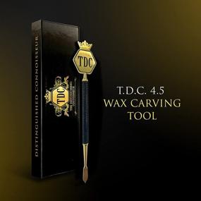 img 1 attached to The Distinguished Connoisseur Black and Gold Wax Carving Tool - 4.5 Inch - Stainless Steel Custom TDC Logo for Wax Sculpting + Custom Carrying Case